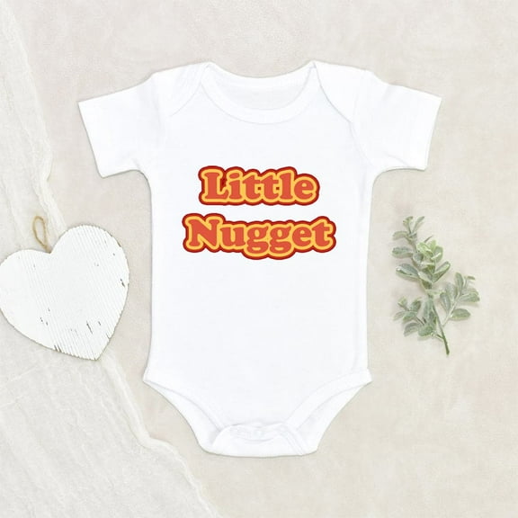Gift For Niece/Nephew Baby Shower Gift Little Nugget Baby Onesie Cute Nuggets Baby Onesie Food Baby Onesie