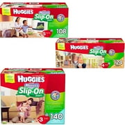 Huggies Little Movers Slip-On Diapers, Size 3, 140 Count