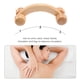 thumbnail image 2 of Rodillo de masaje de madera, masajeador doméstico, rodillo de acupresión, rodillo de madera curvo, herramienta de masaje de cuerpo completo para cuello, hombros y relajación muscular (color madera)., 2 of 8