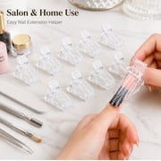 10 Piece Nail Tips Clip Set, Poly Gel Extension Clamp Clips for Nail Art, TIKA