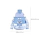 thumbnail image 3 of Botella de agua infantil de gran capacidad de 1100 ml | Vaso con pajita unisex para estudiantes | Plástico esmerilado duradero | Antideslizante y resistente a altas temperaturas | Ideal para deportes, 3 of 5