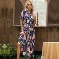 thumbnail image 3 of Vestido de cóctel retro vintage de los años 50 para mujer, vestido festivo con vuelo y corte en A, 3 of 8