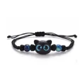 thumbnail image 3 of Pulsera de cuerda trenzada ajustable para hombre y mujer, brazalete con dije de gato negro, cadena de muñeca, regalo para pareja, joyería de moda, 3 of 5