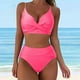 thumbnail image 1 of Augper Fashion Women's Sleeveless Solid Bikini Set Swimsuit Push-Up Padded Swimwear Swimsuit Beachwear, 1 of 7
