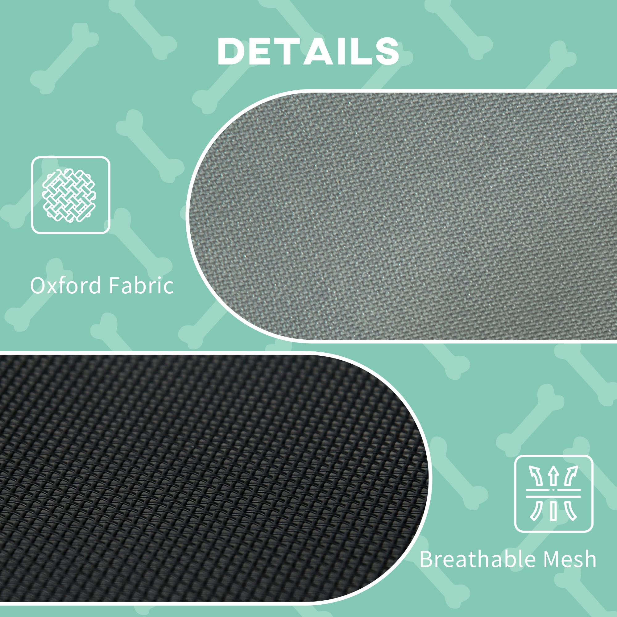 Elevated Portable Dog Cot Pet Bed with UV Protection Canopy Shade Breathable Mesh Cooling Bed 24 Inch Gray for Medium Dogs Up to 22 lbs