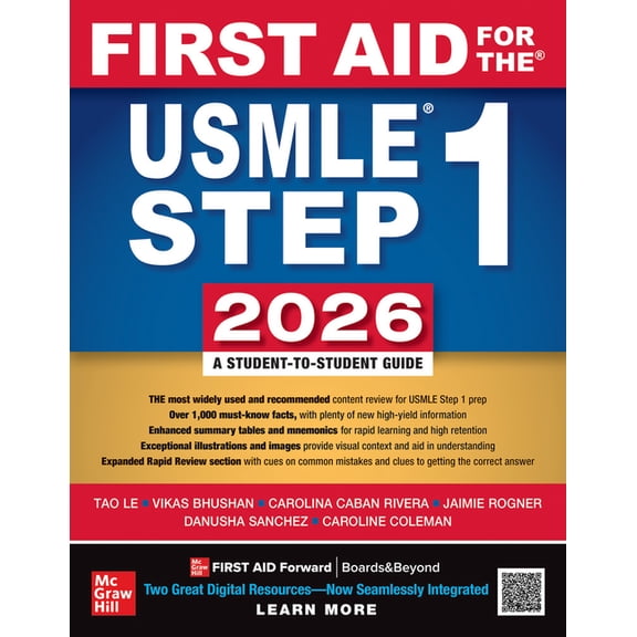 First Aid for the USMLE Step 1 2026, 9781264775781, 1264775784, Paperback, 36 edition