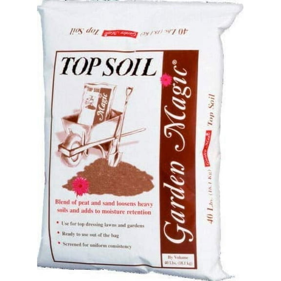 5540 Garden Magic Top Soil, 40-Pound (Three Pack)