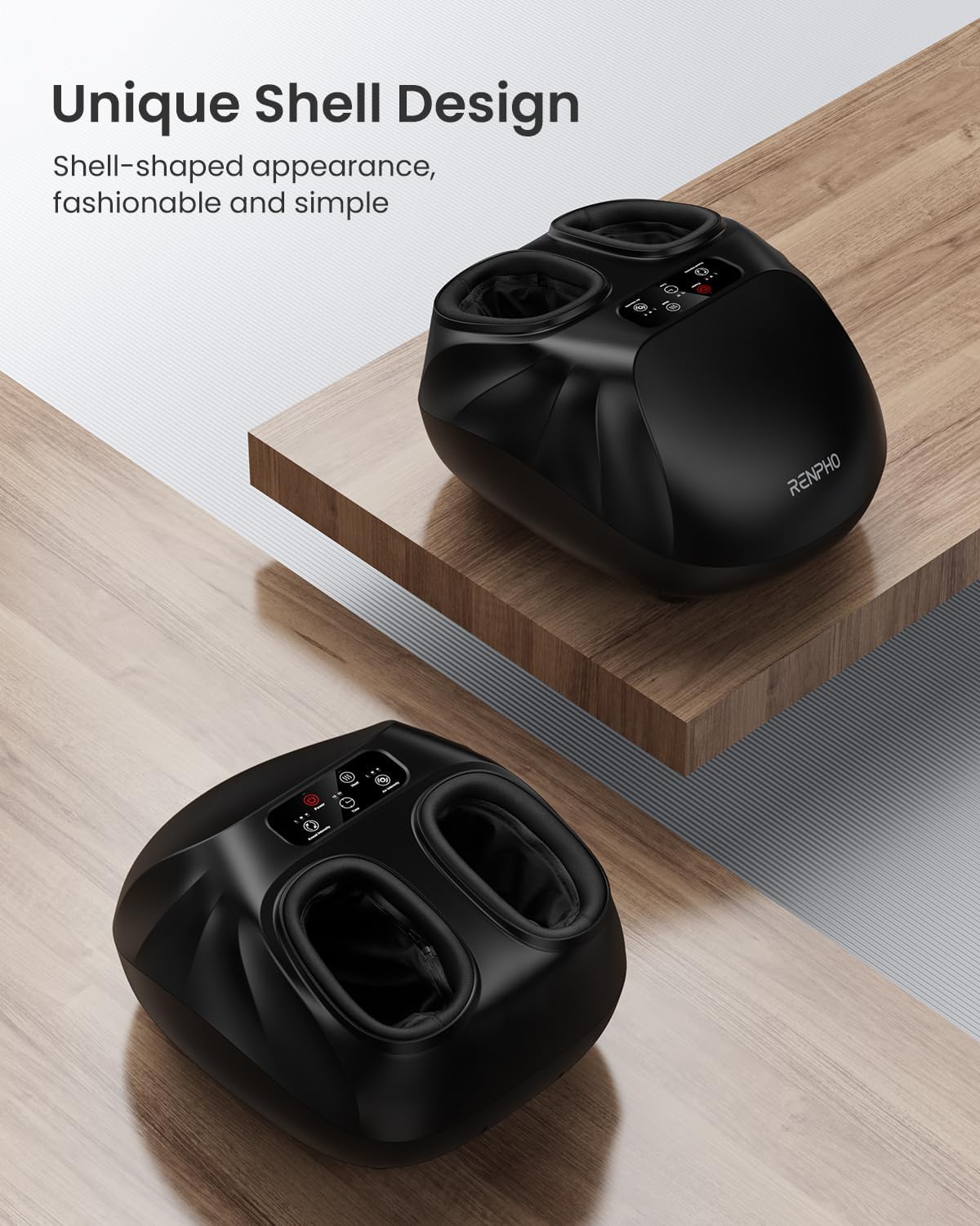 RENPHO Shiatsu Foot Massager with Remote, Foot Massager Machine with Heat, Relieve Plantar Fasciitis and Tired Muscles,  Mothers Day Gift for Mom Women, Fits Men feet Size up to 14