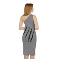 thumbnail image 4 of Effete Feline Claw Marks Scratch Women Shoulder Dress (AOP), 4 of 6