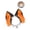 Orange, variant on Faux Wolf Ear Hairband Bendable for Parties Accessory
