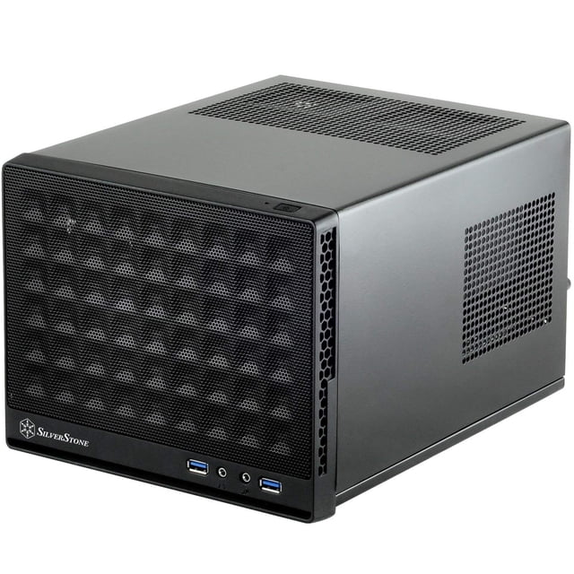 Maleta para computadora SilverStone SG13B con panel frontal de malla negra