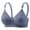 Blue BU38, variant on Women's Bras Women Underware Gathered No Underwire Bras Solid Color Fashion Thin Brassiere Loose Daily Wear Gray 44