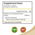 thumbnail image 2 of Lion's Mane Mushroom - Support Mood and Cognitive Function, Brain & Nervous System Health - 120 Capsules, 2 of 8