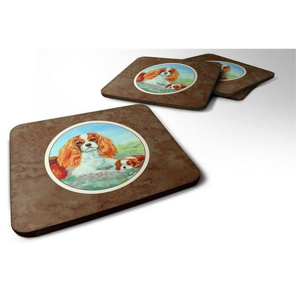 Cavalier Spaniel Mommas Love Foam Coaster, Set of 4
