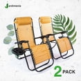 thumbnail image 2 of Camastro Silla Plegable Gravedad Cero 2 Piezas beige, 2 of 7