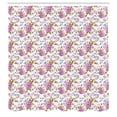 thumbnail image 3 of Ambesonne Flower Shower Curtain, Retro Nature in Pastel Tones, 69"Wx84"L, Multicolor, 3 of 5