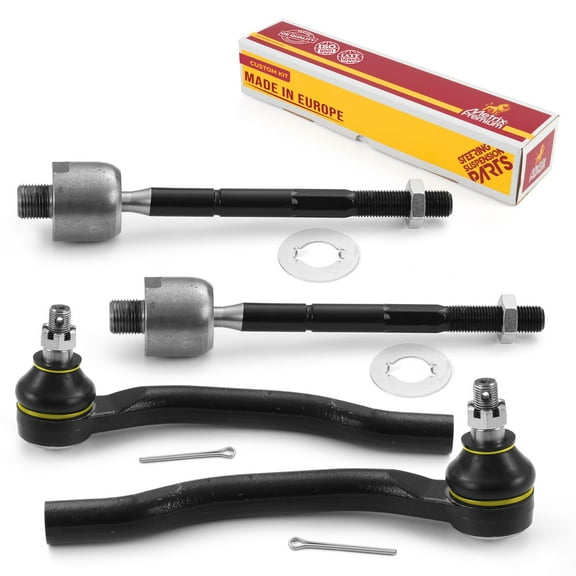Metrix Premium Chassis Parts - 4 PC Inner & Outer Tie Rod End Kit Fits 2003-2008 Honda Pilot, 2001-2006 Acura MDX, Replacement EV471, ES3717, ES3716