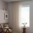 thumbnail image 4 of Boho Windows Sheer Curtains Crochet Lace Curtains with Tassels Window Curtains Panel for Living Room Bedroom, 4 of 6