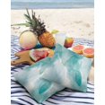 thumbnail image 3 of Pack of 2 Outdoor Pillow Covers, Teal Marble Golden Lines Modern Ombre Abstract Waterproof Square Throw Pillowcase Cushion Decorative Pillow Covers for Couch Patio Tent, 18x18 in, 3 of 6