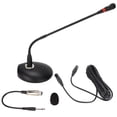 thumbnail image 2 of Microphone Col de Cygne, 360 Degrés Réglable Haute Sensibilité Bouton Muet Micro de Bureau Col de Cygne pour la Diffusion pour l'Enregistrement de Programme pour la Conférence, 2 of 7