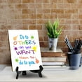 thumbnail image 4 of Do To Others As You Want Them To Do To You. Table Sign with Acrylic Stand (6x8“) | Classroom & Home Decor, 4 of 7