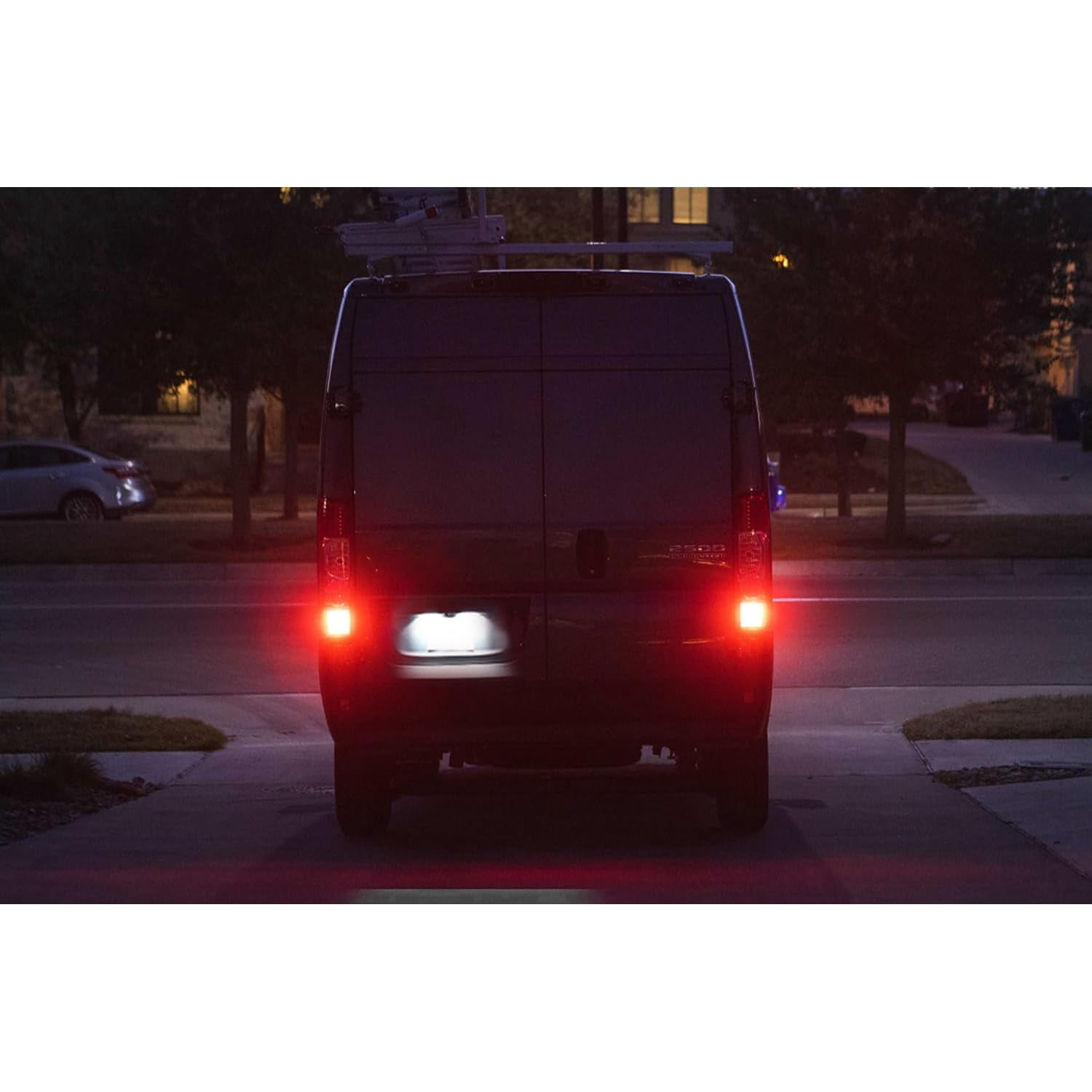 Xenon White Full LED License Plate Light Kit For RAM 2014-up Promaster 1500 2500 3500, Powered By 18-SMD LED Diodes