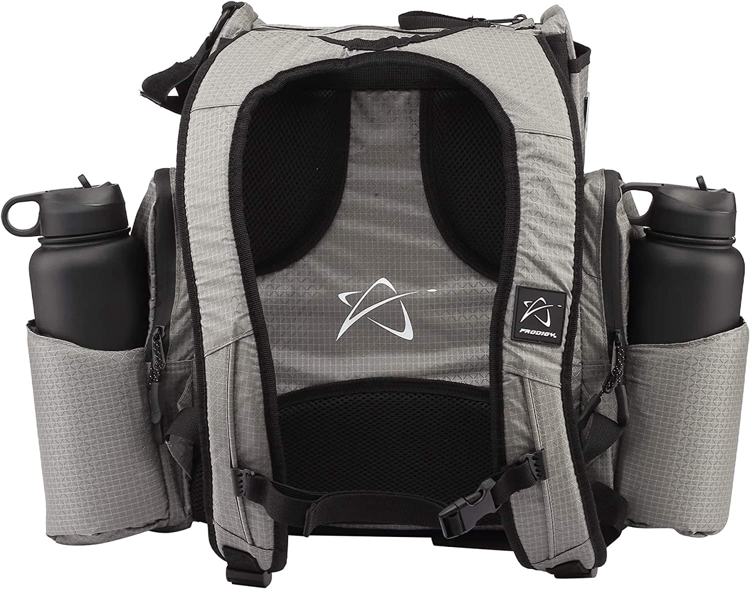 Prodigy Disc BP-2 V3 Disc Golf Backpack | Frisbee Golf Bag with 26+ Disc Capacity Plus Extra Storage | Pro Quality Disc Golf Bag Backpack | Tear and Water Resistant | Large Disc Golf Bag (Gray)