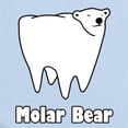 thumbnail image 2 of CafePress - Molar Bear Polar Tooth Bear Body Suit - Baby Light Bodysuit, Size Newborn - 24 Months, 2 of 4