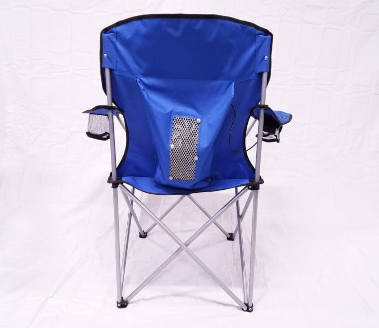 Air Fan Cooling Mesh Camp Chair, Blue