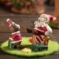 thumbnail image 4 of Mini Adornos Navideños De Resina, 8 Uds., Mini Adornos De Animales Familiares, Escena, Adornos De Muñecas Pequeñas, Regalos De Navidad Serendint HA039051-00, 4 of 6