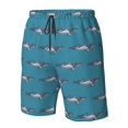 thumbnail image 4 of Logiee Cartoon Whale Print Mens Swim Trunks Quick Dry Board Shorts,Breathable Hawaii Beach Shorts Swimwear Bathing Suits-XX-Large, 4 of 6