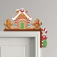 thumbnail image 5 of HUISZJ Christmas Decor Frame Gingerbread Man Toppers - 2 pcs Gingerbread Man Door Toppers - Wooden Christmas Ornaments for Xmas Party Decor, 5 of 10