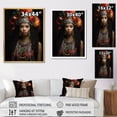 thumbnail image 4 of Designart "Beauty Adorned in Africa II" African Floater Framed Canvas Art Print, 4 of 7