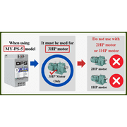 DPS Used for 3HP(2.2kW) 9A Motor, Single to 3 Phase Converter, MY-PS-5, 1 DPS Must Be Used for 1 Motor Only, Input/Output 200-240V, UL Listed