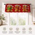 thumbnail image 3 of AshasdS Gingerbread Character Window Valance Christmas Curtain Valance Holiday Kitchen Window Treatment Decorative Decor, 3 of 5