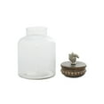 thumbnail image 6 of DecMode 9", 10", 12"H Glass Decorative Jar, Clear, 3 - Pieces, 6 of 7