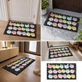 thumbnail image 6 of Dmlowu Bathroom Rugs Macaron Cartoons Printed Bath Mat Multicolor Vintage Bathroom Non Slide Absorbent Door Mat, 6 of 7