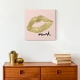 thumbnail image 4 of Creative Products Muah Lips On Blush 12x12 Canvas Wall Art, 4 of 5