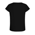 thumbnail image 5 of Olyvenn Womens Summer Babydoll Blouses Plus Size Tops Cotton Linen T Shirt Casual Loose Oversized Shirts Beach Vacation Boho Top Black XXL, 5 of 7