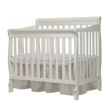 Big Oshi Kayla 4 In 1 Convertible Mini Crib White Walmart Com
