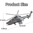 thumbnail image 4 of Attack Helicopter Air Force Building Block Set – 304-Pcs Helicopter Building Toys Set – Building Block Plane Toy for Kids Older Than 8 and Adults – Compatible with All Building Bricks, 4 of 6