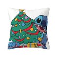 thumbnail image 1 of Christmas Pillow Covers Merry Christmas Stitch Throw Pillow Cases Soft Polyester Couch Cushion Case for Chair Sofa Bedroom Living Room Home Christmas Decor, 1 of 4