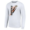 thumbnail image 2 of Men's Starter White Anaheim Ducks Color Scratch Long-Sleeve T-Shirt, 2 of 3