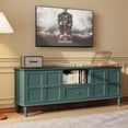 thumbnail image 6 of CBJCBJ 67"Mid-Century Modern TV Stand with Storage and Adjustable Partition , Media Console for TVs up to 75", Green, 6 of 9