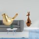 thumbnail image 2 of Figura de pájaros,Figura de pájaro dorado,decoración del hogar,estatua de animal,Estatuas decorativas de pájaros pequeños como accesorios de exhibición,estatua,Estatuas,figuras de, 2 of 8