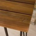 thumbnail image 4 of Noble House Denali Outdoor Teaked Acacia Wood Bar Table with Metal Iron Frame, 4 of 20