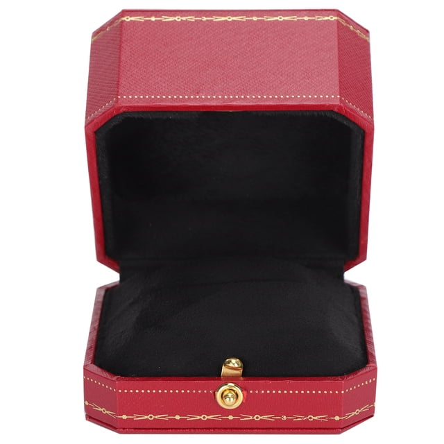 CAJA DE ANILLO único, Pantalla de Almacenamiente Resistente Al Desgate Caja de Anillo de Material Compuesto Suave para Regalo para Boda