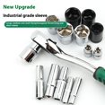 thumbnail image 5 of Multi Functional Socket Wrench Set Combination Sleeve Ratchet Plate Manual Repair Hardware Tools Auto Repair Toolbox Set Socket, 5 of 9