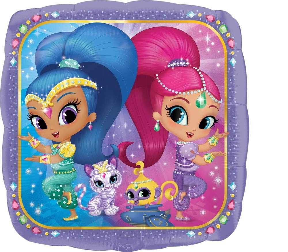 Shimmer and Shine 5th Birthday Party Supplies Balloon Bouquet Decorations