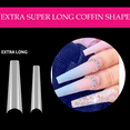 thumbnail image 4 of 2PCS Manicura de uñas postizas - Uñas de mezclilla francesas alargadas 240 piezas (color natural) MFZFUKR  CPB-DE-LYY294-2, 4 of 5